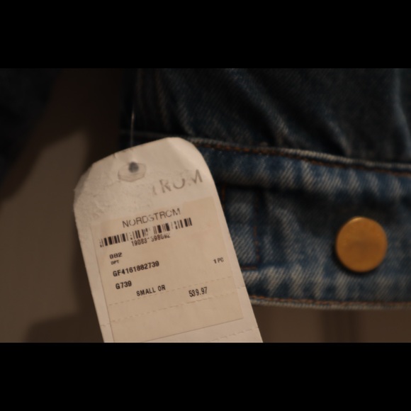 GRLFRND Reversible Cropped Fur Denim Jacket - Picture 2 of 8